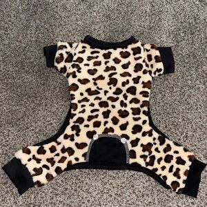 Leopard Print Dog Onesie